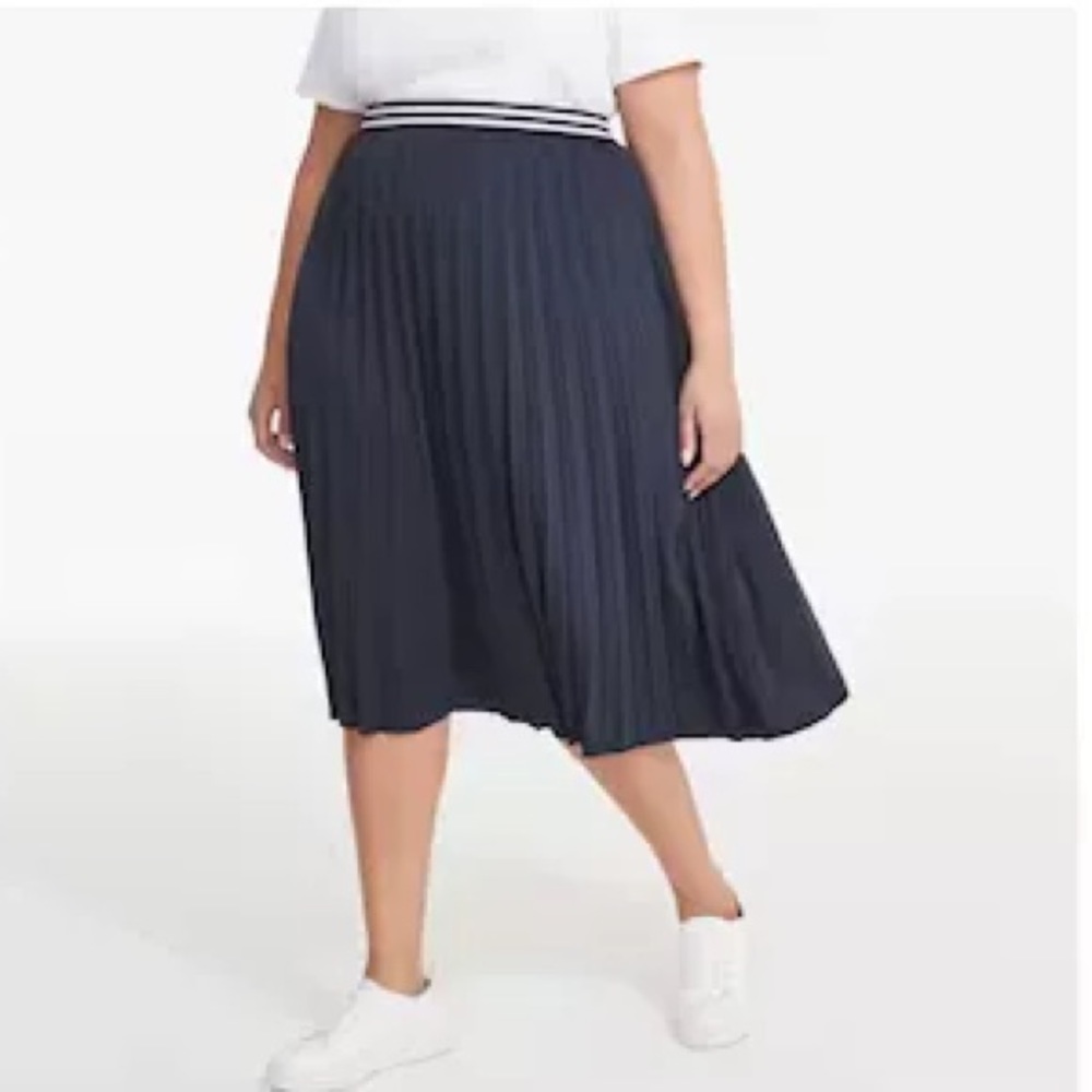 🧡 Preppy banded pleated skirt